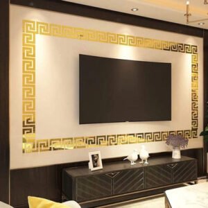 versace style acrylic border frame on the wall