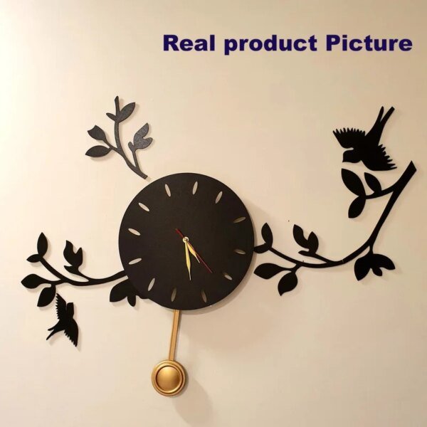 a pendulum clock on the wall