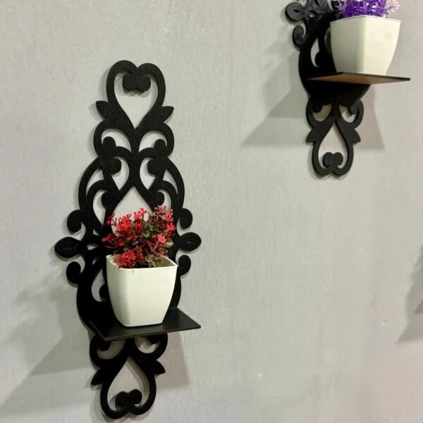 antique style shelves on the wall for wall decoration