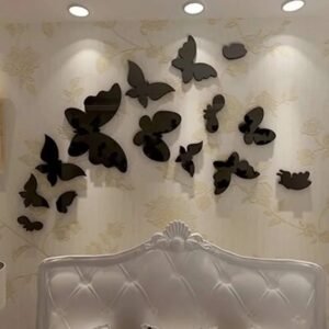 butterflies on the wall. Acrylic Butterfly Style Wall Decor