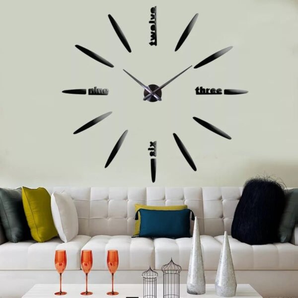 a clock on a wall. Bullet 3D Wall Clock